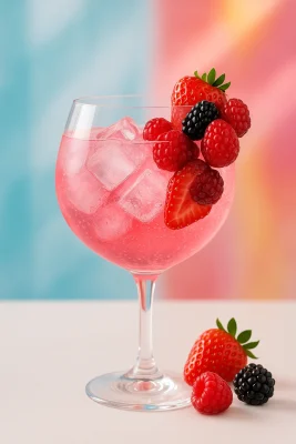 pink gin and tonic